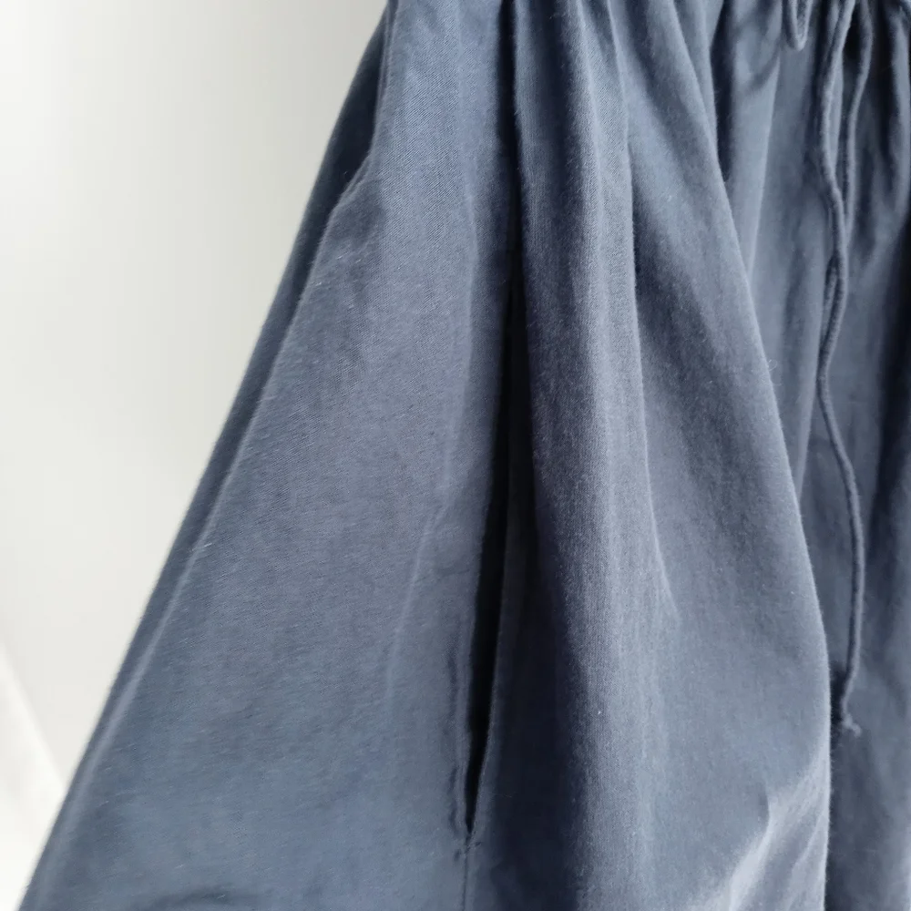 Lazy Bones Navy Cotton Embroidered Cap Sleeve‎ Dress - Picture 5 of 9